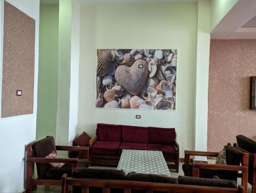 Кът за сядане в Royal Crown Hotel Marsa Matruh