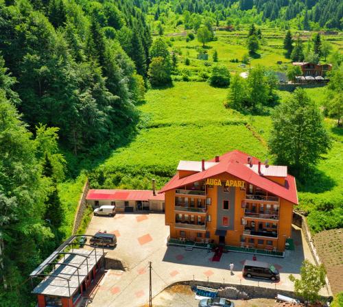 an overhead view of a building with a red roof at Auga Apart in Uzungol