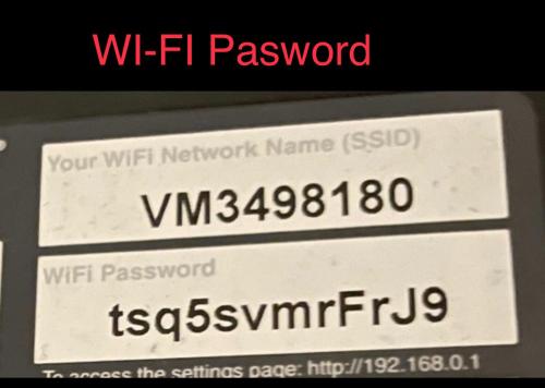 a sign on a cell phone with the words wii password at Quite Broad Resr 1 in Longford