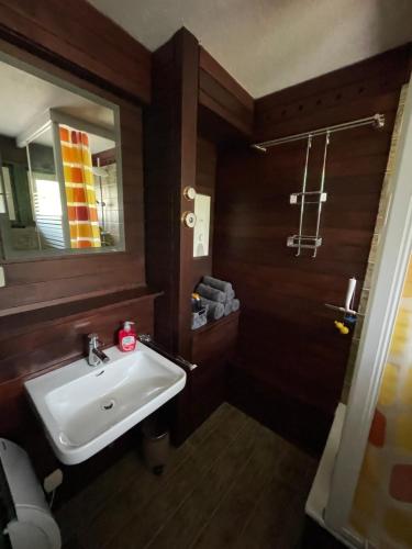 Koupelna v ubytování Ferienwohnung Talblick