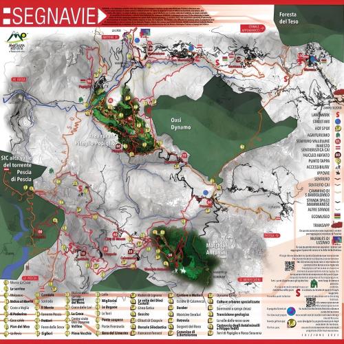 a map of the escavenger wilderness at Il Priorato in Pescia
