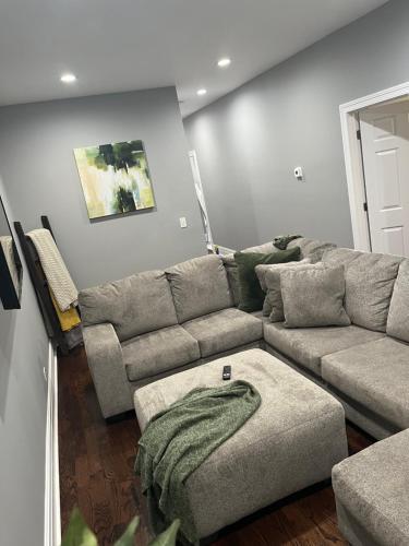 Posezení v ubytování Upscale apartment Westside of Chicago