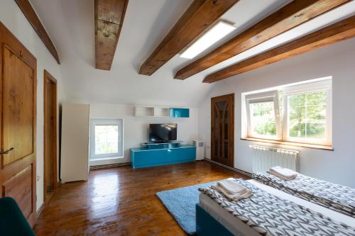 Postel nebo postele na pokoji v ubytování Casa Adalmo