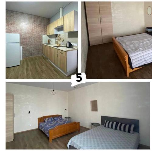 Katil atau katil-katil dalam bilik di Bukhta