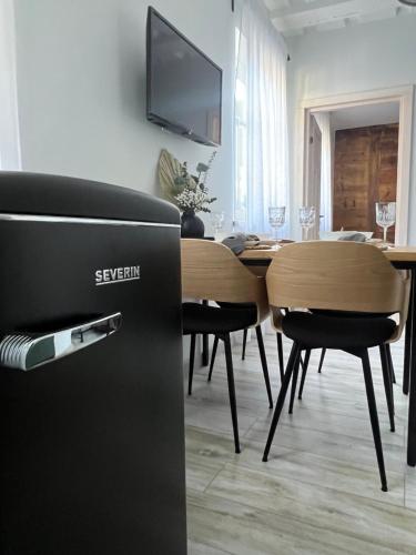 TV i/ili multimedijalni sistem u objektu Liepu Apartment
