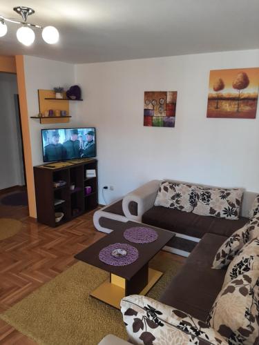TV a/nebo společenská místnost v ubytování Tanja 1