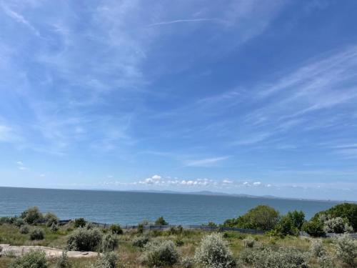 a view of the ocean on a clear day at private apartments in Emerald in Ravda