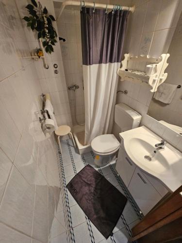 Koupelna v ubytování Apartman Kampor
