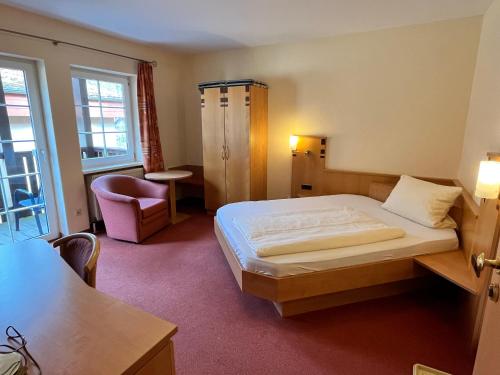 Cama o camas de una habitación en BB Haus Neugebauer Garni