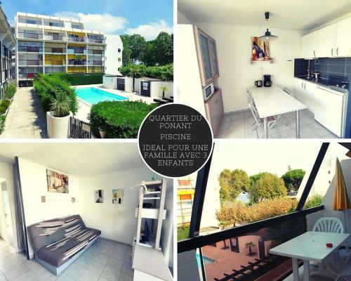 T2 au ponant avec piscine