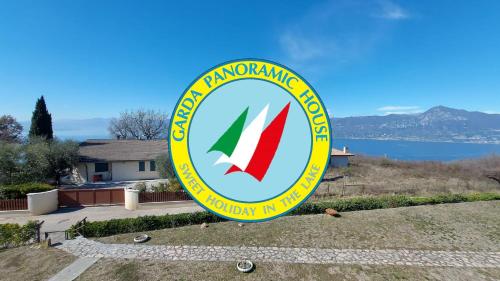 een teken voor de nationale zwemmer voor de geesteswetenschappen bij Garda Panoramic House in Albisano