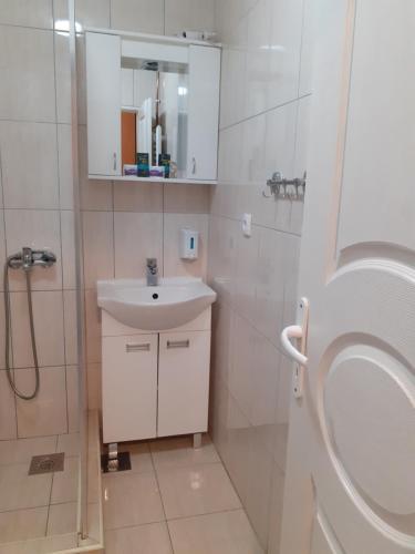 Koupelna v ubytování Apartmani "Helena"