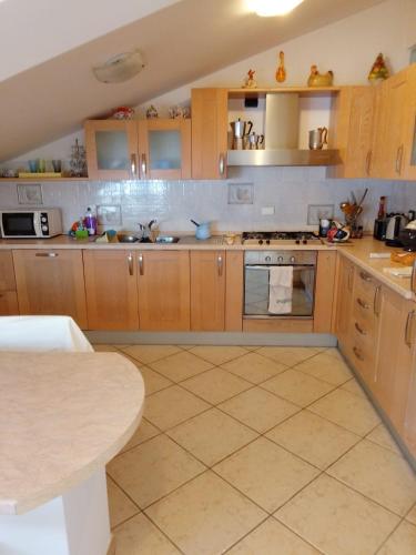 Dapur atau dapur kecil di Ponte Melfa Apartment