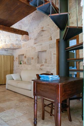Χώρος καθιστικού στο Trulli Boccadoro