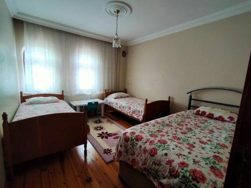 Postel nebo postele na pokoji v ubytování Seçilmiş villa