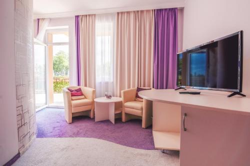 A television and/or entertainment centre at Granada Conference, Wellness and Sport Hotel