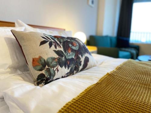 Ένα ή περισσότερα κρεβάτια σε δωμάτιο στο Arbio I Balcony Apartments Augsburg