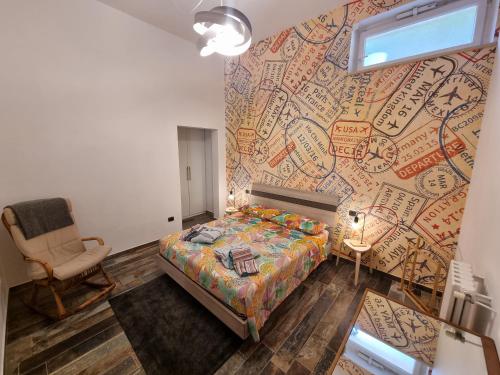 Postel nebo postele na pokoji v ubytování Villa Pintucci