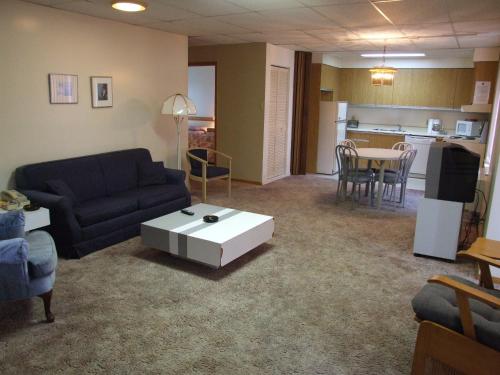 Η κουζίνα ή μικρή κουζίνα στο Hotellerie Jardins de Ville