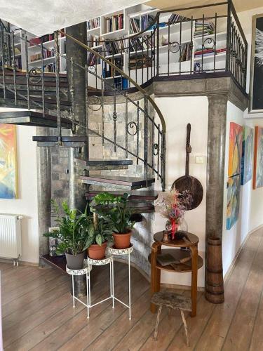 Zona de estar de Guest house Klara