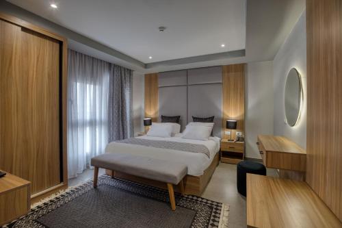 Кровать или кровати в номере Locanda Museum Hotel