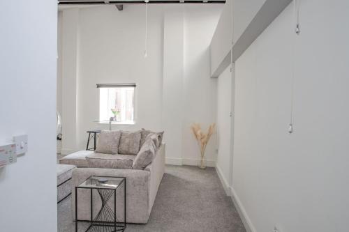 Χώρος καθιστικού στο #5 Grimston St Apartment near Hull New Theatre and Connexin Live