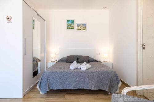 Posteľ alebo postele v izbe v ubytovaní Inftour President 3 Apartamento