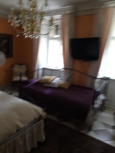Llit o llits en una habitació de Ferienhaus Somogyszil (Ungarn)