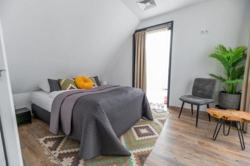 Una cama o camas en una habitación de Hotel Bru