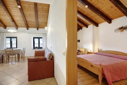 Postel nebo postele na pokoji v ubytování Casa Predaia