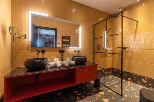 Koupelna v ubytování Lifesteil Aparthotel
