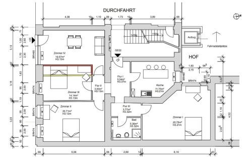 a floor plan of a house at 4-Zi Urban Design 120m² BRANDNEW 200Mbit in Berlin