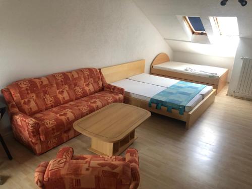 Χώρος καθιστικού στο Ferienwohnung in Weilburg
