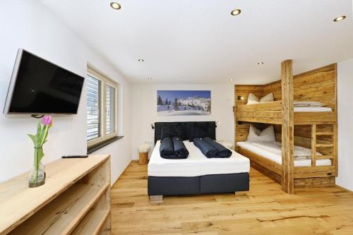 Postel nebo postele na pokoji v ubytování Apartment Bergliebe