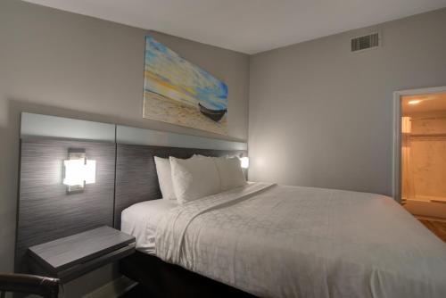 Ένα ή περισσότερα κρεβάτια σε δωμάτιο στο Clarion Pointe Tampa-Brandon Near Fairgrounds and Casino