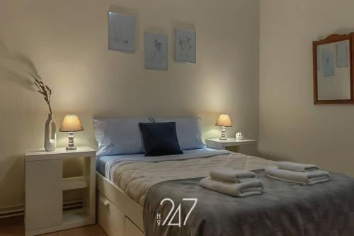 Ένα ή περισσότερα κρεβάτια σε δωμάτιο στο Volos Cental House
