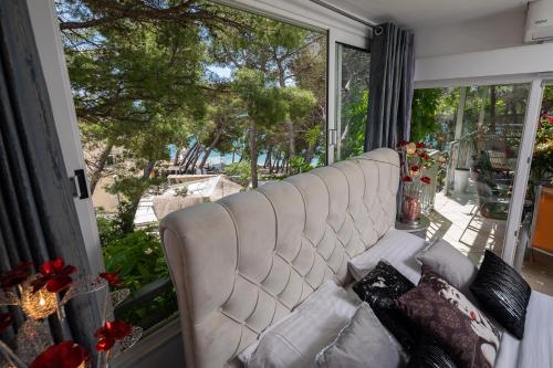 Posezení v ubytování Beachfront apartments Romilda