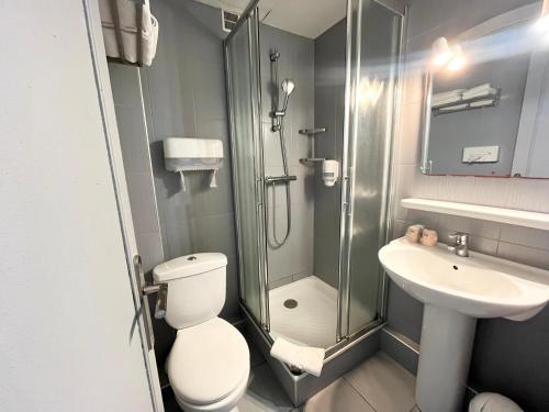 Koupelna v ubytování Brasilia Hôtel