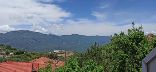 a view of the mountains from a house at Βαδόκειος ΓΗ in Zítsa