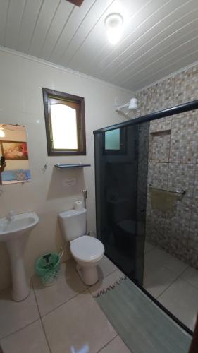 Kylpyhuone majoituspaikassa Pousada Sítio Val Paraíso