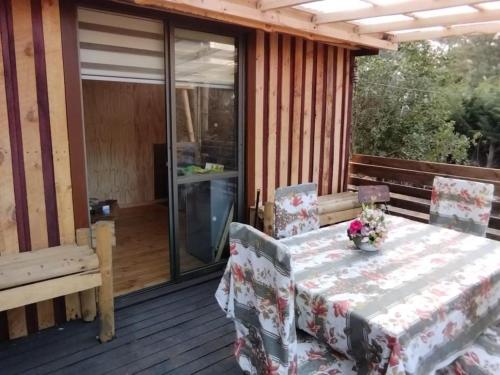 Balkón nebo terasa v ubytování Cabaña laguna los patos