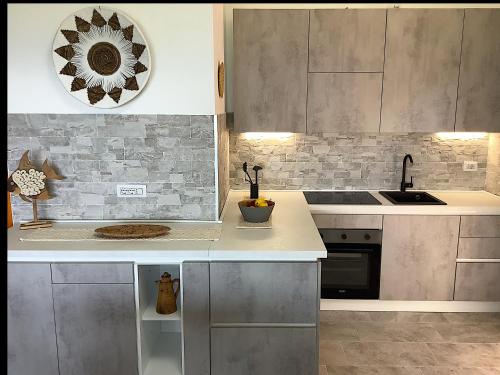 Dapur atau dapur kecil di Villino Vista Mare