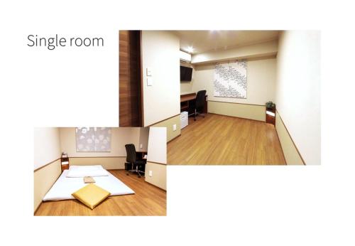 Кухня или мини-кухня в Hotel Meldia Osaka Higobashi
