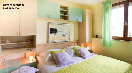 Ένα ή περισσότερα κρεβάτια σε δωμάτιο στο Apartment Amazing View