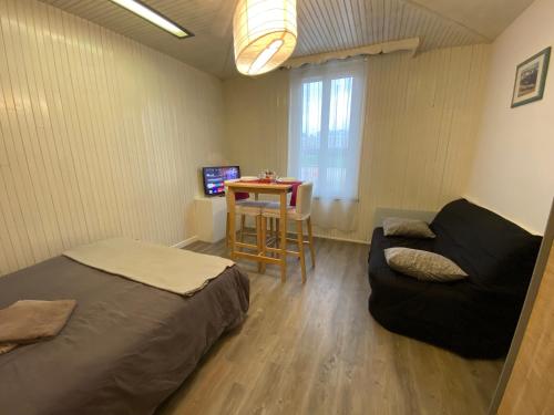 Televisyen dan/atau pusat hiburan di Au Bouquet Troyen - Wifi - Calme et tranquillité
