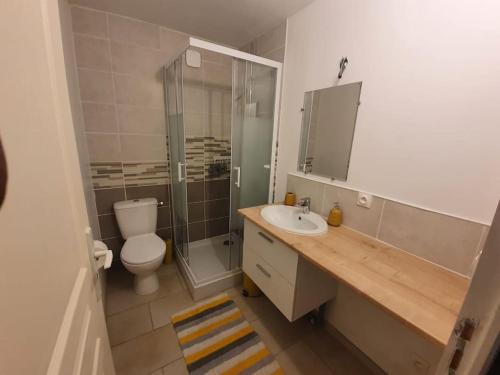 Koupelna v ubytování residence de l'évèché 1