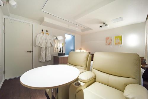 Aank Hotel Busan Nampoにあるシーティングエリア