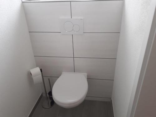 Koupelna v ubytování Dorfglück Oberdigisheim