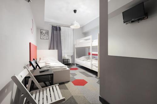 Et tv og/eller underholdning på Moon Hostel Kraków