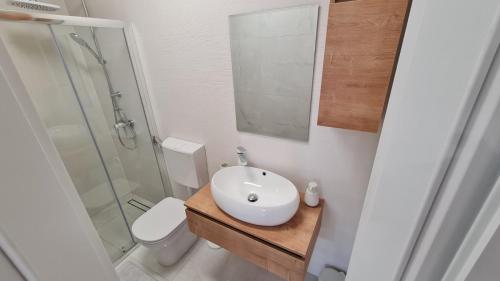 Koupelna v ubytování ApartSense
